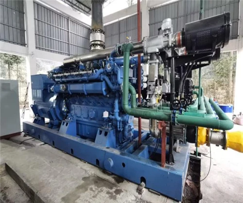 Genset Gas 2×1000KW (Yuchai 12VCN) untuk Proyek Pembangkit Listrik Tenaga Gas...